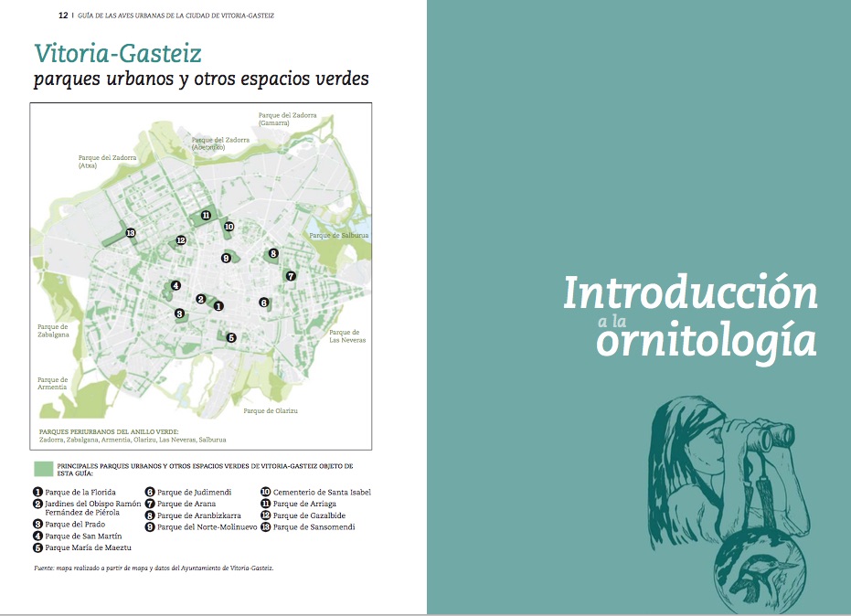Parques urbanos de Vitoria-Gasteiz - Guía de las aves urbanas de la ciudad de Vitoria-Gasteiz